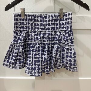 Purple and White Patterned Women's Skirt---Bubble Brand